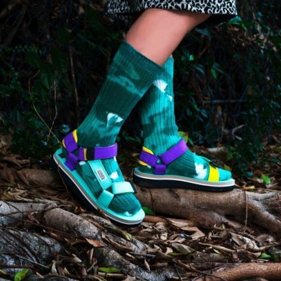 Suicoke | Depa ECS Platform Sandals Mint 78 Dad Sandals Retro Outdoor Size 9 - Picture 2 of 16